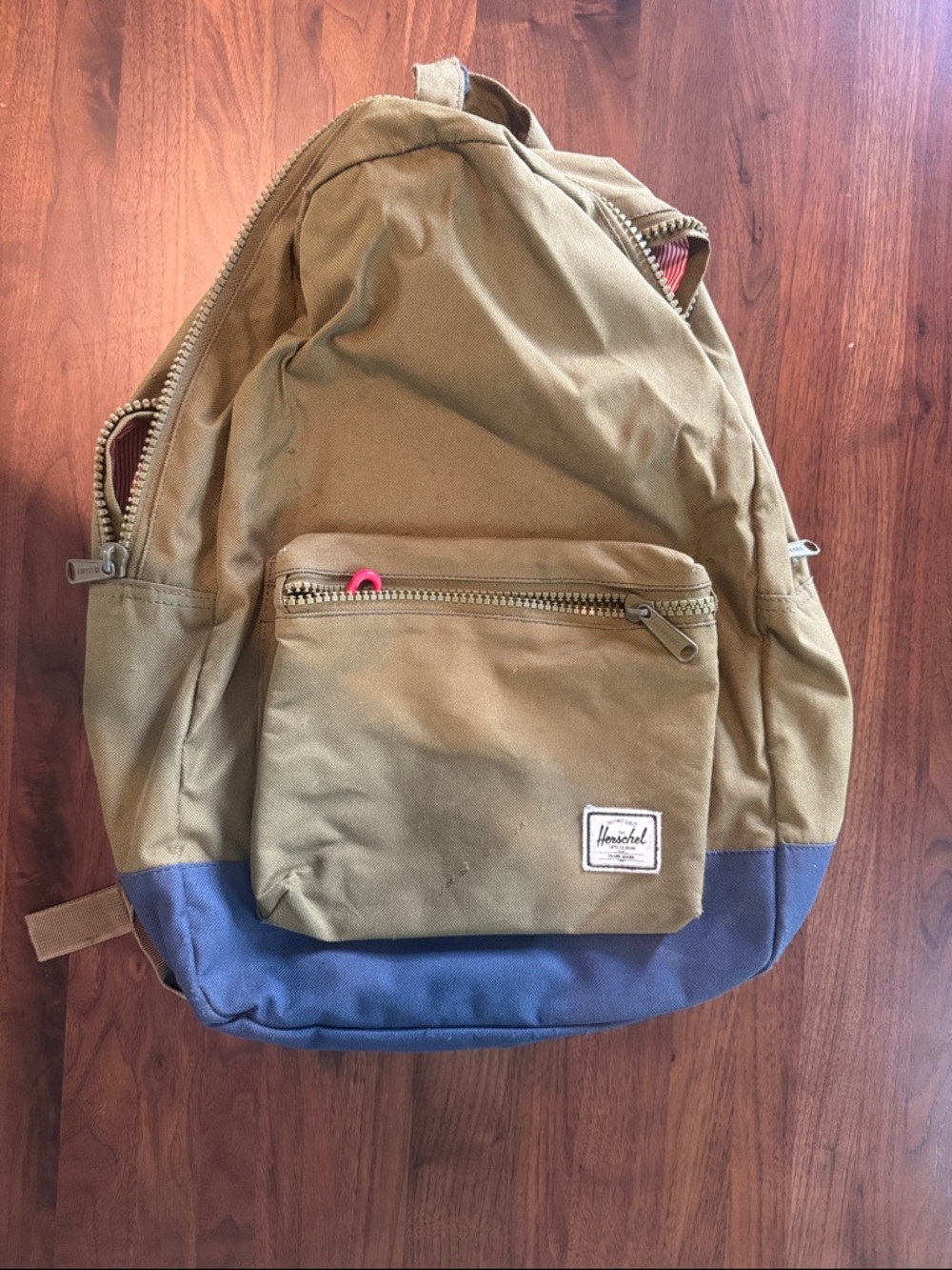 Herschel Supply Company Two-Tone Tan and Navy Everyday Backpack